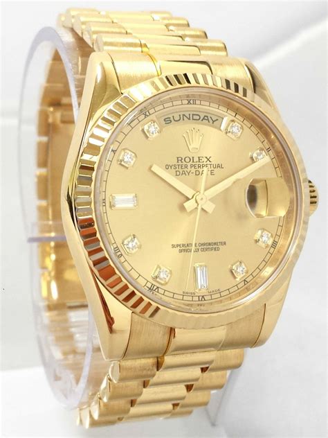 rolex day date presidential 18k yellow gold|Rolex Day-Date president 118238.